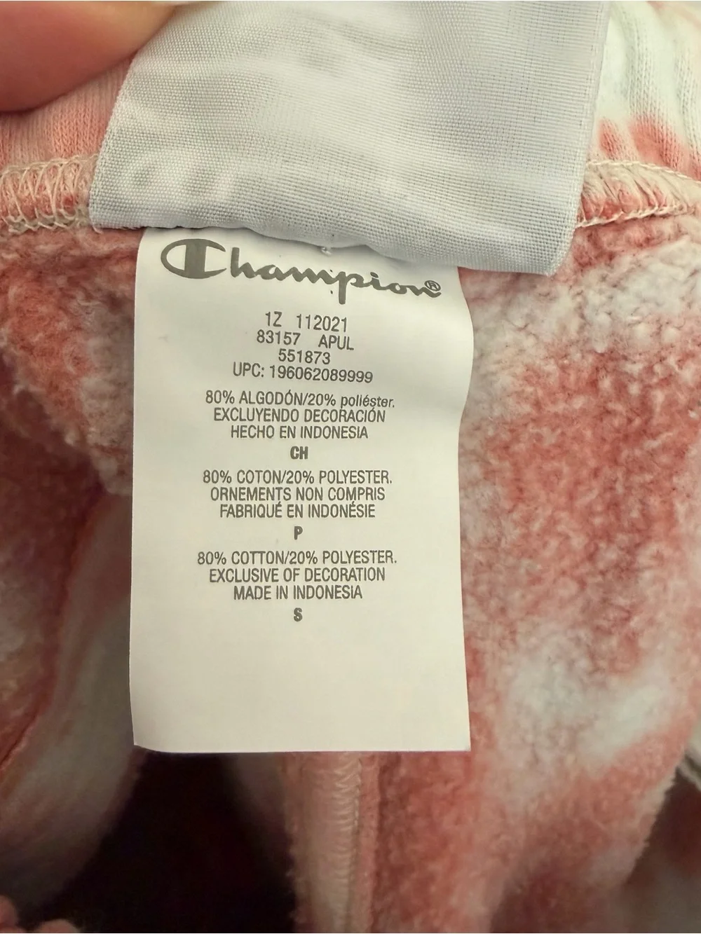 Champion Tie Dye Lounge Shorts Pink